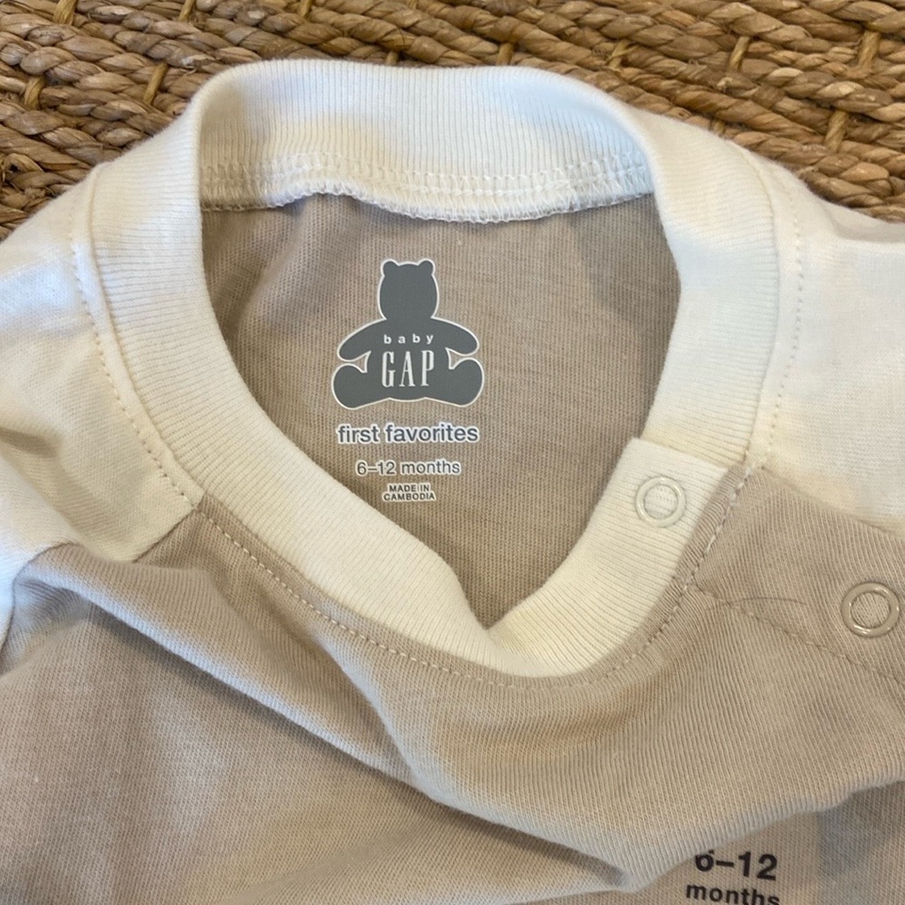 NWT Baby Gap Green Overalls and White Onesie Set - Picture 6 of 7
